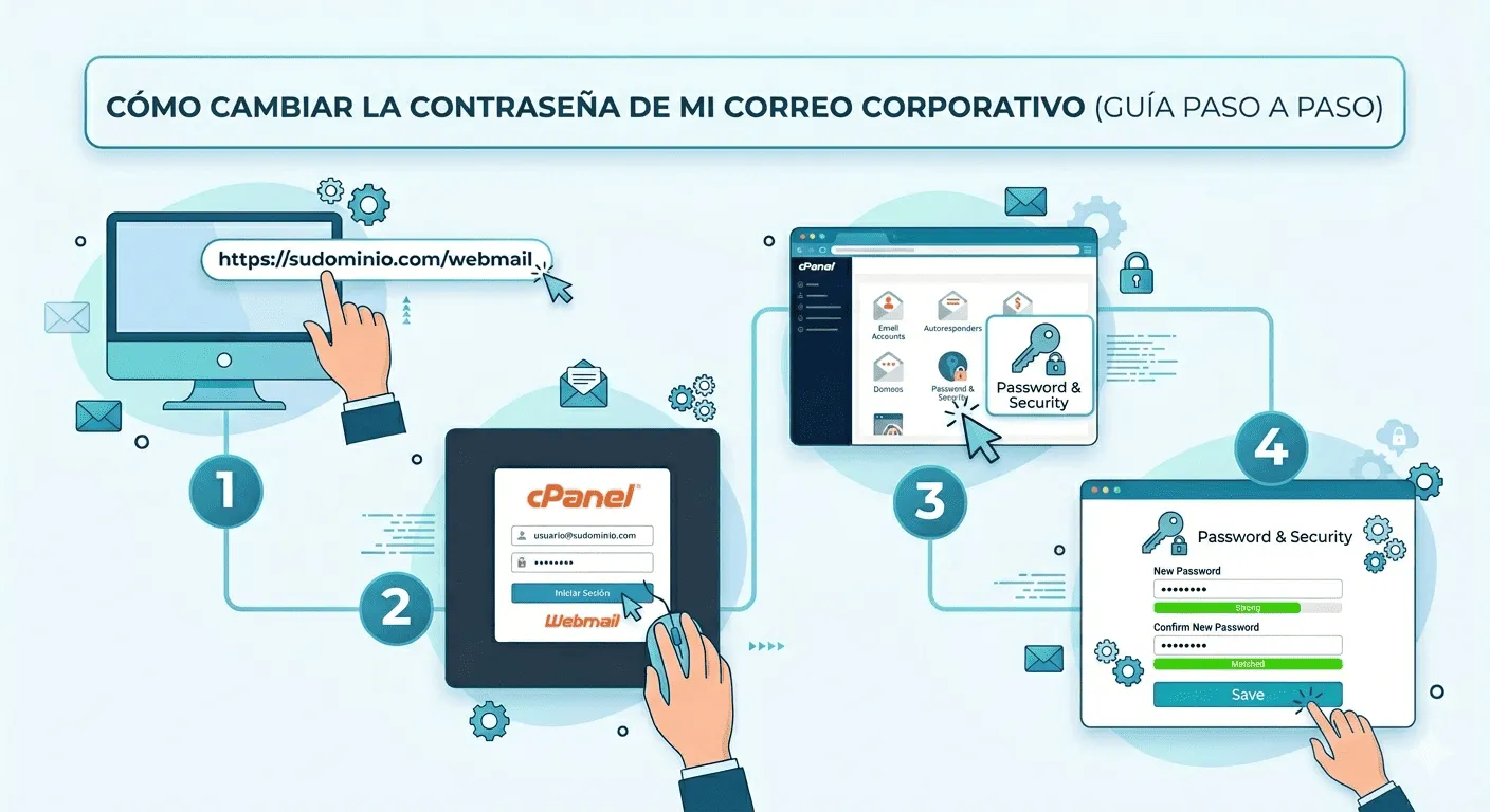 Como cambio la contraseña de mi correo corporativo